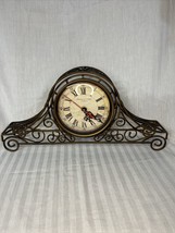 Sterling Noble Mantle Clock Metal Works Encasement Antique Design Reprod... - £8.47 GBP