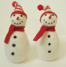 Bethany Lowe Christmas Set of 2 &quot;Wobble Snowman&quot; LM8176 - £16.07 GBP