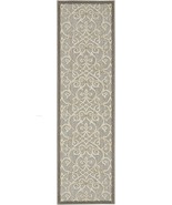 2 X 6 Gray And Ivory Floral Indoor Outdoor Area Rug - $131.77 CAD