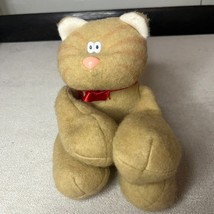 Vintage Hallmark Callie Cat Plush Stuffed Animal Toy Kitty Tan Tabby 1985 - $17.82