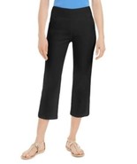 MSRP $60 Charter Club Pull-On Crop Pants Black Size 4 - $493.33 MXN