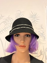 100% Wool Blue Illusion  black hat size 57 - £21.85 GBP