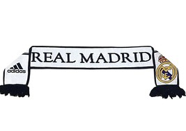 Addidas Real Madrid Winter Scarf 1902 - 2012 Double Sided 6&quot; wide x 56&quot; New - £27.40 GBP