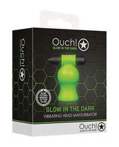 Shots Ouch Vibrating Head Masturbator - Glow in the Dark - $27.99