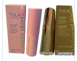 Tula Rose or Gold Glow Get It Cooling &amp; Brightening Eye Balm-10g/0-0.35o... - $26.70+
