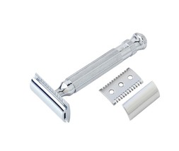 Pearl Shaving Double Edge Safety Razor L-55 (Close comb+Open Comb,Chrome)      . - £18.98 GBP