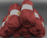 Elann Peruvian Highland Wool Yarn Lot of 10 Skeins Burgundy - £39.83 GBP