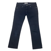 Guess Ultra Low Rise Jeans Rhinestone Logo Embellished Dark Wash - Size 26  - £22.07 GBP