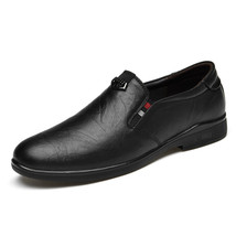 Men Formal Shoes Business Loafers Male Elegant Gentleman Men&#39;s Shoes Casual Genu - £61.05 GBP