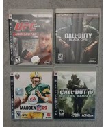 Lot Of 4 PS3 Games,Call of Duty 4: MW, Madden 09, UFC 2009 Undisputed, C... - £25.12 GBP