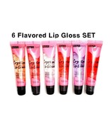 Beauty Treats Crystal Lip Glaze Aloe Vitamin E Flavored Lip Gloss 6 PCS SET - $9.92