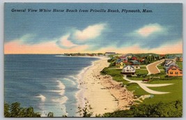 1957 white house beach from Priscilla beach Plymouth Massachusetts Postcard - £7.83 GBP