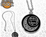 Official Helluva Boss Stolas Grimoire Seal Necklace SILVER Mirror Locket... - $99.99