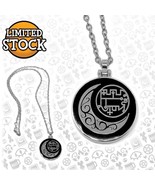 Official Helluva Boss Stolas Grimoire Seal Necklace SILVER Mirror Locket... - £78.21 GBP