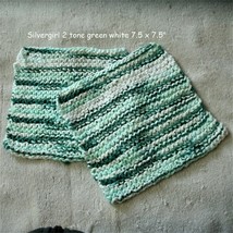 Hand Knit Soft 100% Cotton Dish/Face Cloths Many Colors About 7&quot;- 8&quot;  - £4.01 GBP