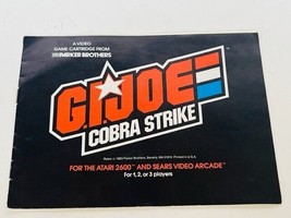 Gi Joe Cobra Strike Atari Video Game Manual Guide vtg computer electroni... - $23.71