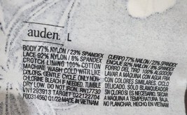 2 Pair Auden Women's Large (12-14) Seamless Cheeky Underwear Black Floral image 4