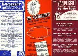 5 Vanderbilt Better Tour Brochures 1950 National Parks Canada East New E... - £16.98 GBP