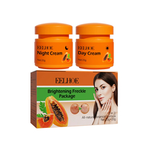 2pcs Papaya Whitening Skin Care Anti Freckle Face Day + Night Cream Renewing - £11.98 GBP