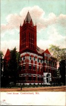 Court House Postcard Cumberland Maryland MD Posted 1908 Building Archite... - $3.99