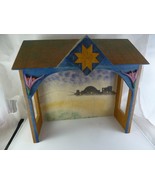 Jim Shore Heartwood Creek Nativity Stable Crec 12.75 wide x 11”tall 2003 - $460.70 MXN
