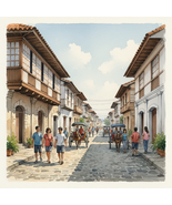 Digital Wall Art - Title: Vigan City Paint - $6.32 CAD