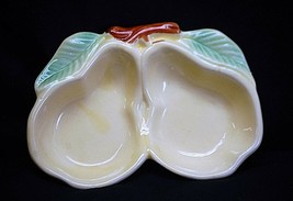 Old Vintage Yellow Pear Candy Nut Bowl Ceramic Serving Dish Kitchen Dinn... - £10.16 GBP