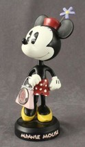 MODERN Nodder Figurine Walt Disney MINNIE MOUSE Bedside Pink Purse Watch - $28.69