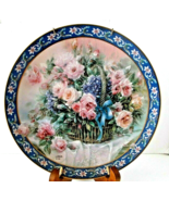 &quot;Roses&quot; Collector Plate BASKET BOUQUET #5862C Limited Edition 1992 LENA LIU - £14.99 GBP