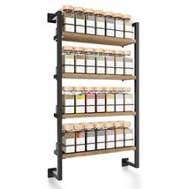 Space Saving Spice Rack Organizer Shelf For Wall Mount - Easy To Install Modern  - £44.22 GBP