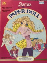Golden Mattel Vintage Barbie Fashion Paper Doll Book 1990 Uncut - $14.85