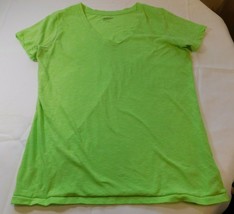 Arizona womens juniors XL xlarge short sleeve lime green t shirt pre owned - £12.33 GBP