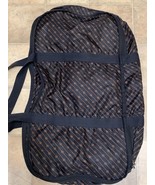Vintage Gucci Black Signature Travel Luggage Garment Duffle Bag Circa 70&#39;s - $358.05 CAD