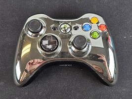 Microsoft Xbox 360 Chrome Series Metallic Silver OEM Controller Tested Working - £21.07 GBP