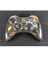 Microsoft Xbox 360 Chrome Series Metallic Silver OEM Controller Tested W... - £21.26 GBP