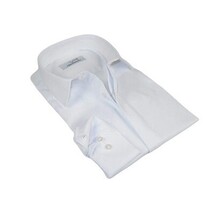 Mens CEREMONIA Formal Shirt Hidden Button 100% Cotton Slim Fit #9010 13 White image 5