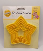 BAKING Vintage Wilton 6pc Star Cookie Cutters New - $7.92