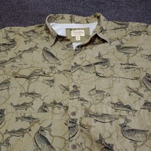 Vintage Cabelas Fishing Shirt Adult 2XL XXL Tall Vented Long Sleeve Fish... - $27.67