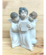Lladro Figurine Three Angel Choir Singing Group #4542 Retired Porcelain ... - $1,361.86 MXN
