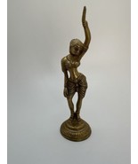 Antique Solid Brass Hindu Goddess God Statue 6.25 inches NB2 - £61.63 GBP