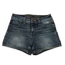 Justice Girls Premium Denim Jean Shorts 12R Medium Wash Classic Fit - $14.27