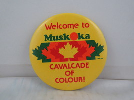 Vintage Tourist Pin - Muskoka Cavalcade of Colour - Celluloid Pin  - £11.94 GBP