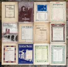 Lot of 12 Antique Sheet Music-1900-1919-Cover Art-Vintage - €40,20 EUR