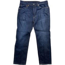 Levi’s 505 Regular Straight Leg Jeans Men’s 36x30 Blue Dark Wash SPOT on... - £15.50 GBP