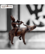 Bronze Buffalo Flute Player Qing Dynasty China Statue Ancient Rare - $2,627.68 MXN