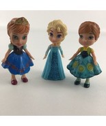 Disney Animator Collection Princess Frozen Anna Elsa 3&quot; Figure Glitter M... - £15.53 GBP