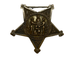 GRAND ARMY OF THE REPUBLIC, TYPE IV, STAR PENDANT, NUMBERED, CIVIL WAR V... - $950.37 MXN