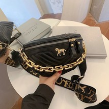 Uxury wasit bags for women thick chain women s crossbody bag 2020 winter new lady chest thumb200