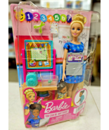 Barbie Teacher Doll (Blonde),Toddler Doll (Brunette) New/Damaged Box - $15.83