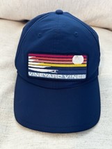 Vineyard Vines Adjustable Baseball Hat Cap Surf Stripe Blue Colorful - £16.82 GBP